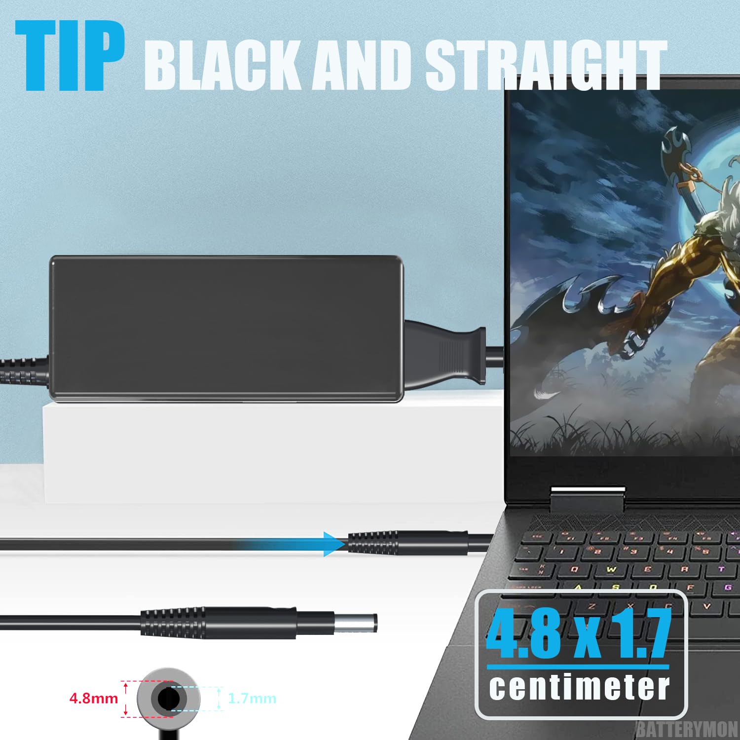 Amazon.com: 19.5V 3.33A 65W AC Adapter Compatible with HP Pavilion